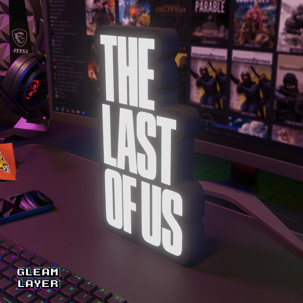 The Last of US Led Gaming Light Sign