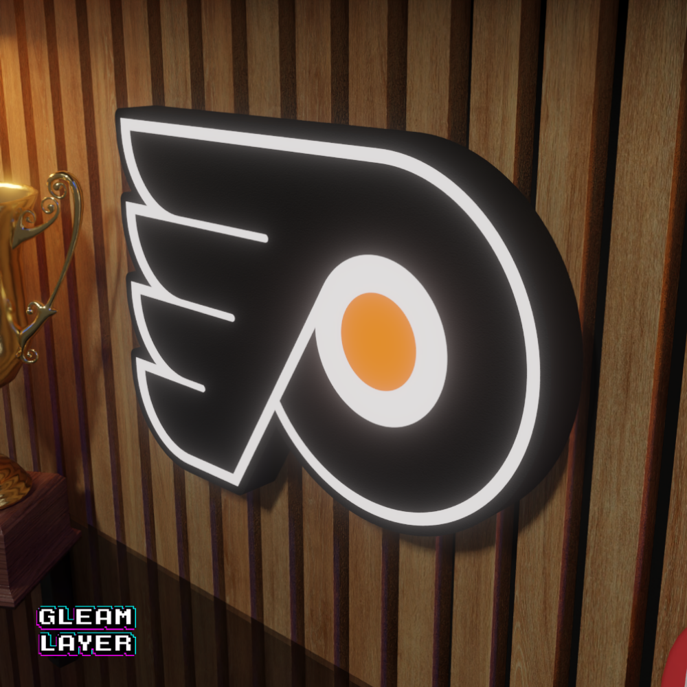 Philadelphia Flyers Led Light Box NHL Sports Bar Light Display Wall Sign