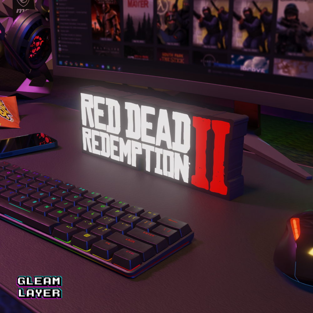 Red Dead Redemption 2 Led Gaming Light Sign