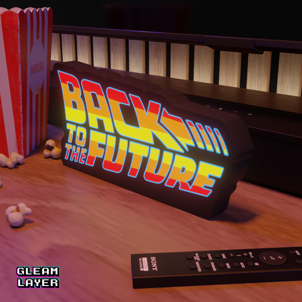 Back to the Future Movie Led Light Sign