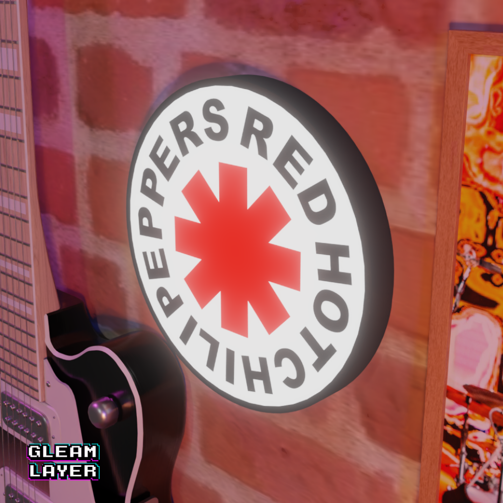 Red Hot Chili Peppers Led RGB Light Sign