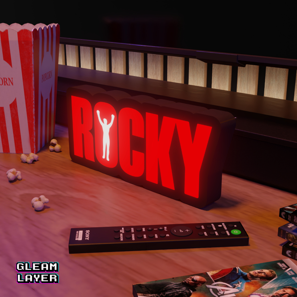 Rocky Balboa Movie Led Light Sign