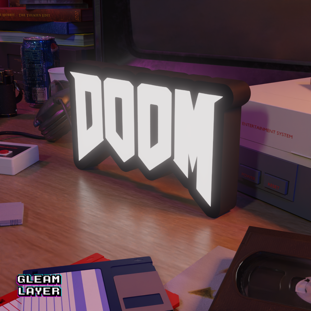 Doom Led Retro Gaming RGB Light Sign