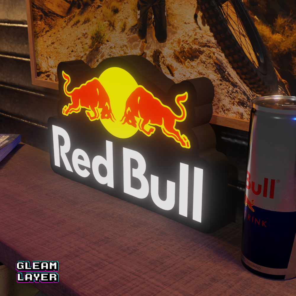 Red Bull Energy Drink Led Lightbox Rgb Light Sign
