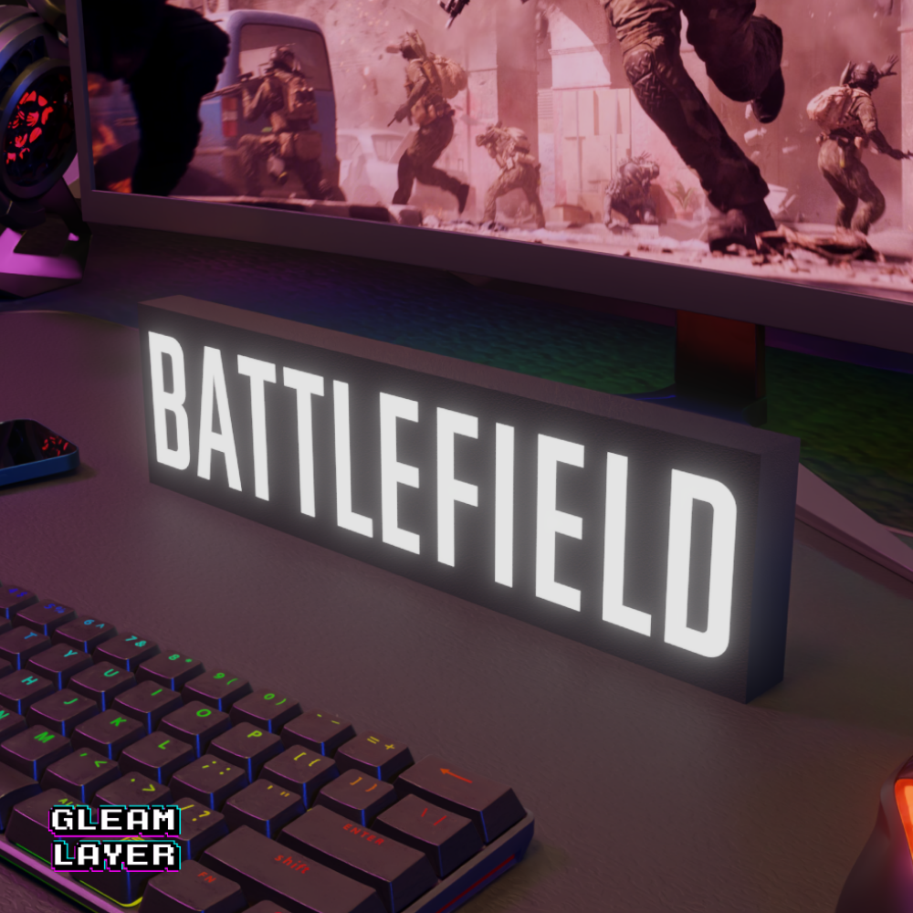 Battlefield Led Gaming Light Sign