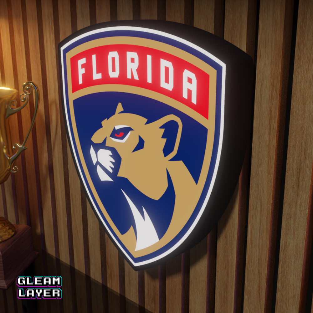 Florida Panthers Led Light Box NHL Sports Bar Light Display Wall Sign