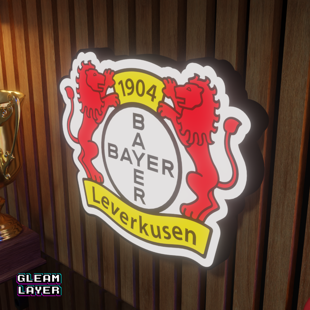 Bayer 04 Leverkusen Logo Led RGB Wall Display Light Sign