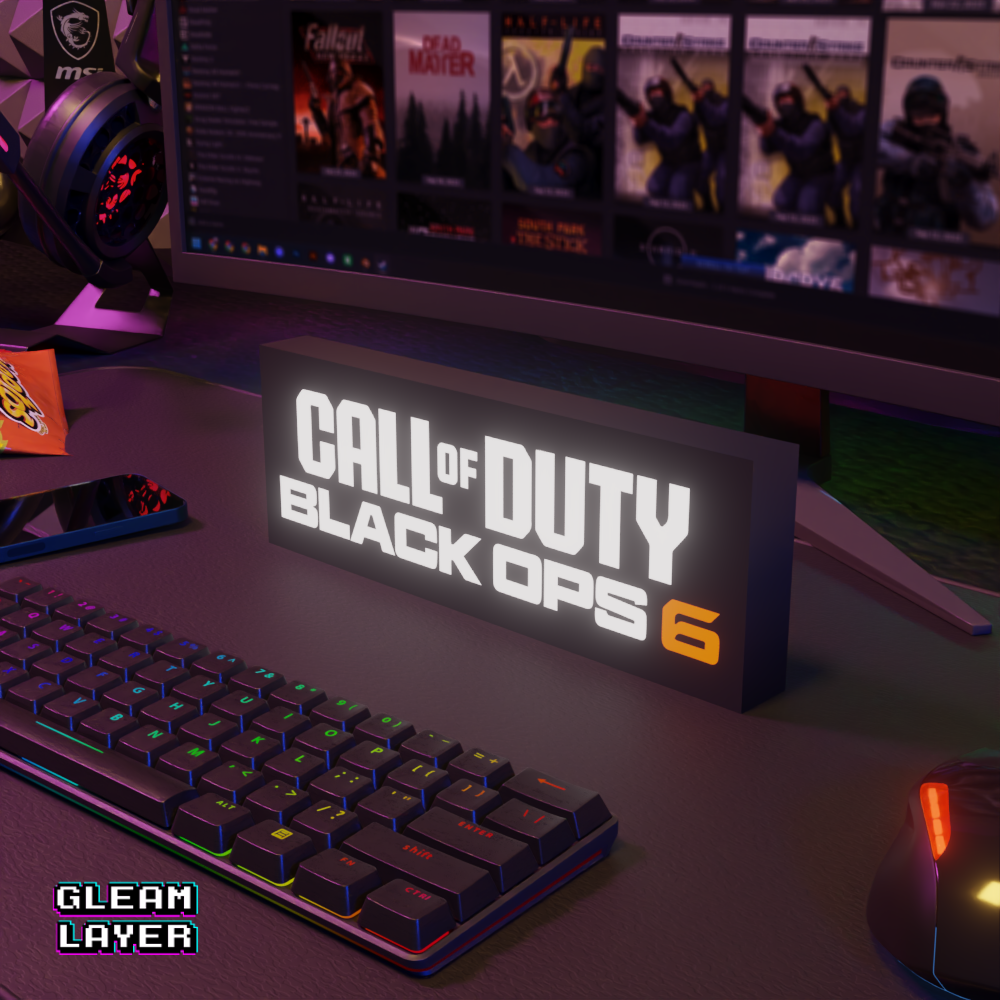 Call of Duty Black Ops 6 Led Gaming RGB Light Sign