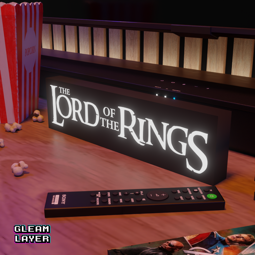 The Lord of the Rings Movie Led Light Sign