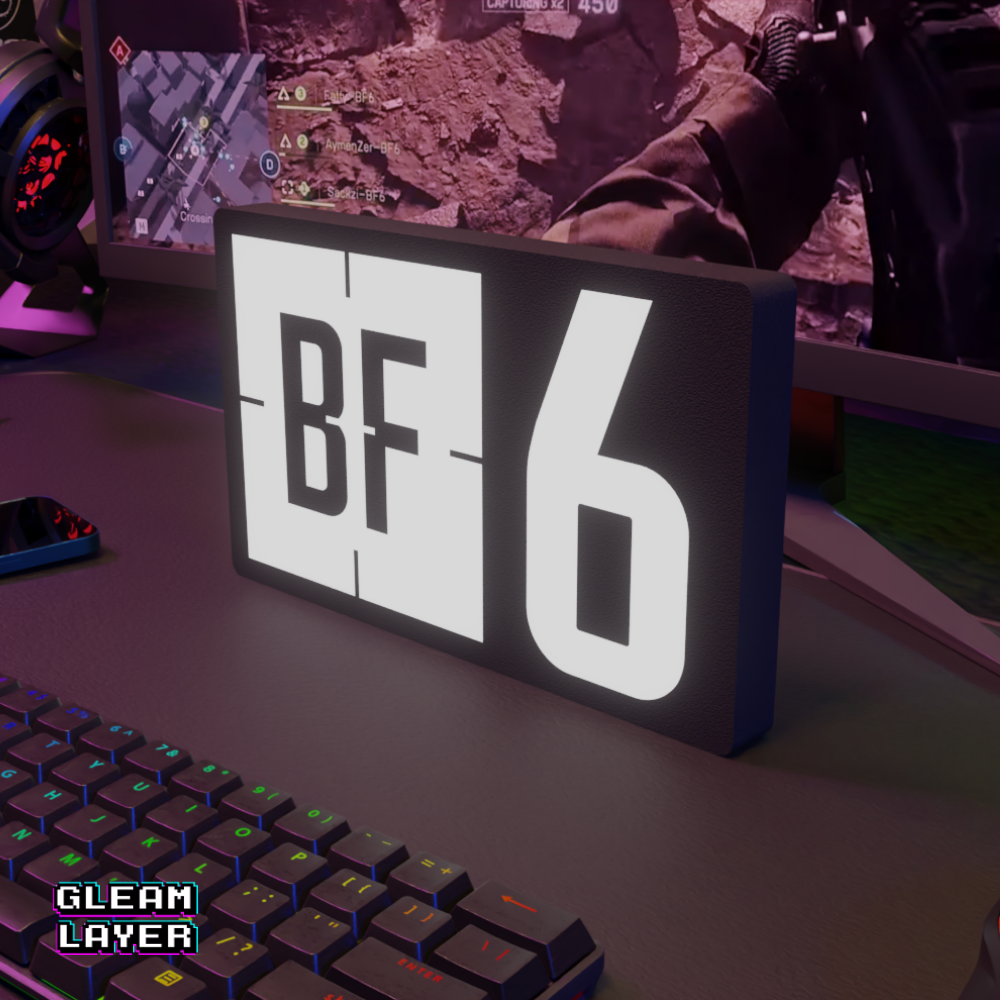 Battlefield 6 Gaming Lightbox Led Light Sign