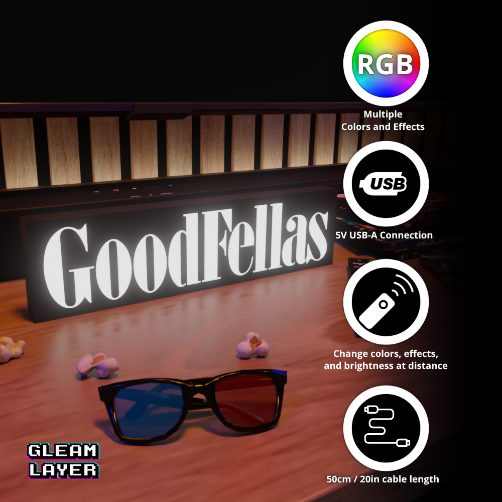 Goodfellas Movie Led Light Sign