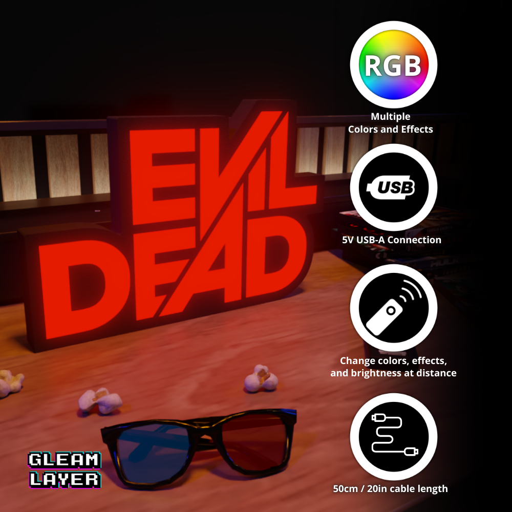 Evil Dead Horror Movie Led Light Sign