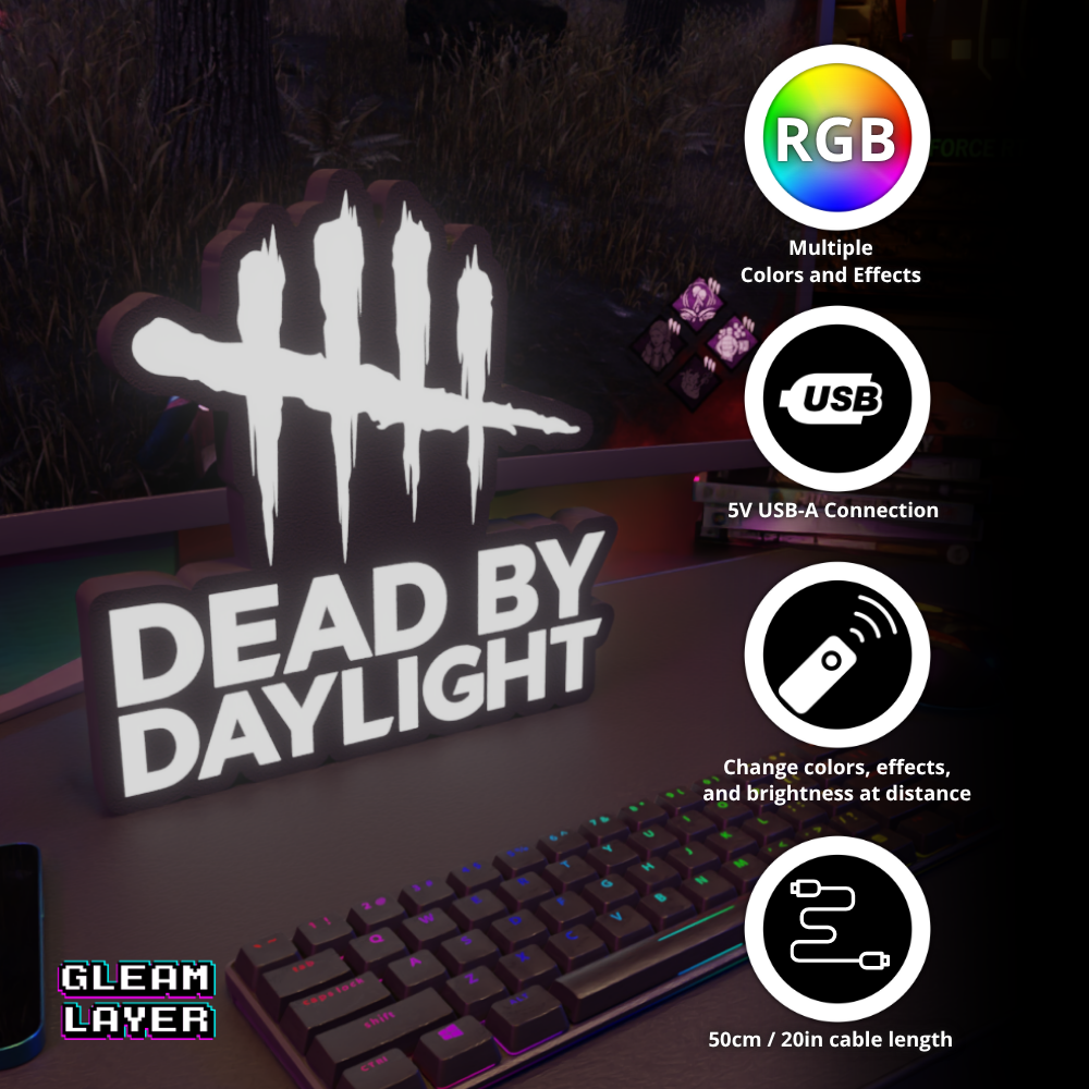 Dead by Daylight Led Gaming RGB Light Sign