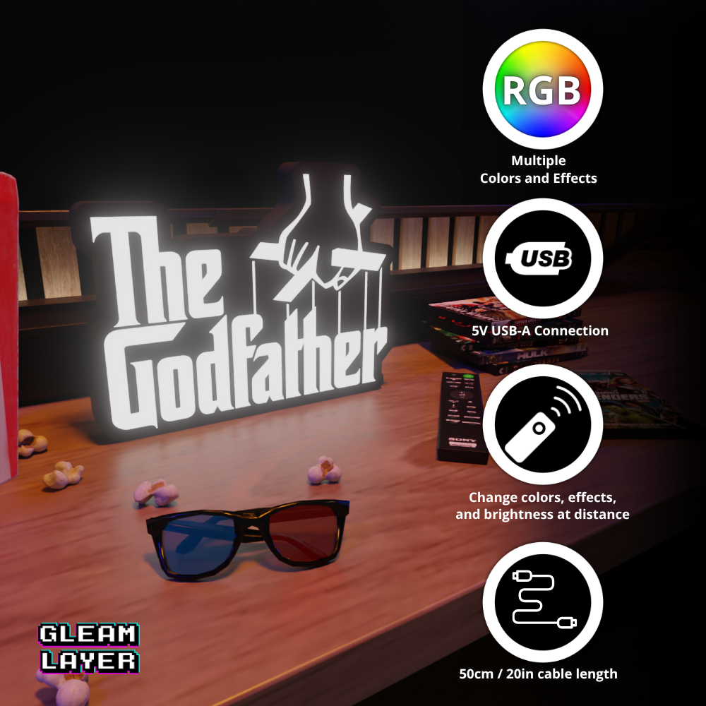 The Godfather Movie Led Light Sign