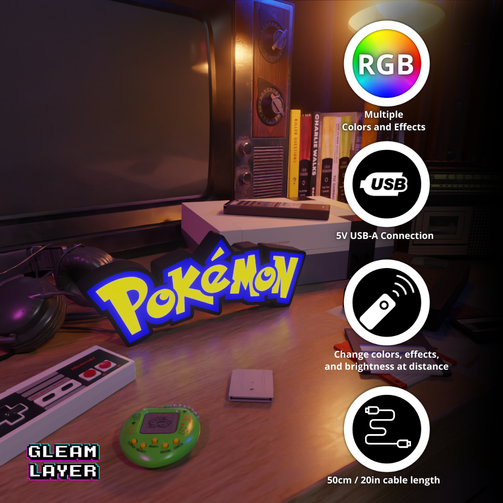 Pokemon Led Light Sign