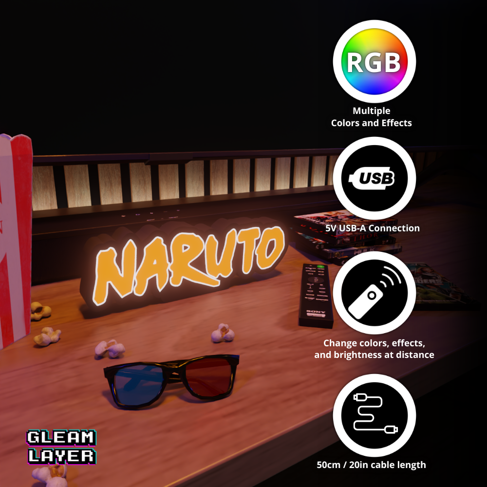 Naruto Led Light Sign