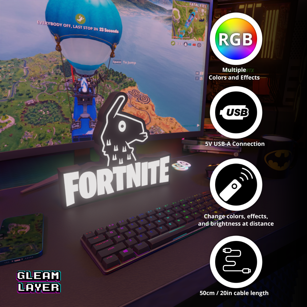 Fortnite Loot Lama Led Gaming Light Sign