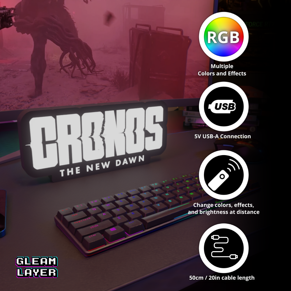 Cronos: The New Dawn Game Led Light RGB Sign