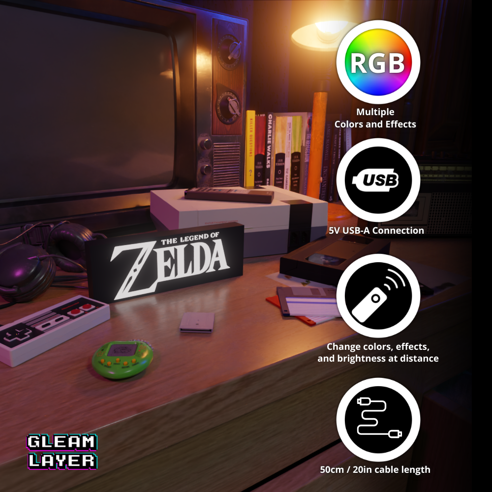The Legend of Zelda Led Gaming Light Sign