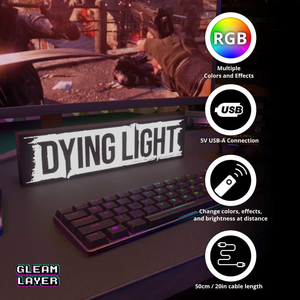 Dying Light Led Gaming Light Sign