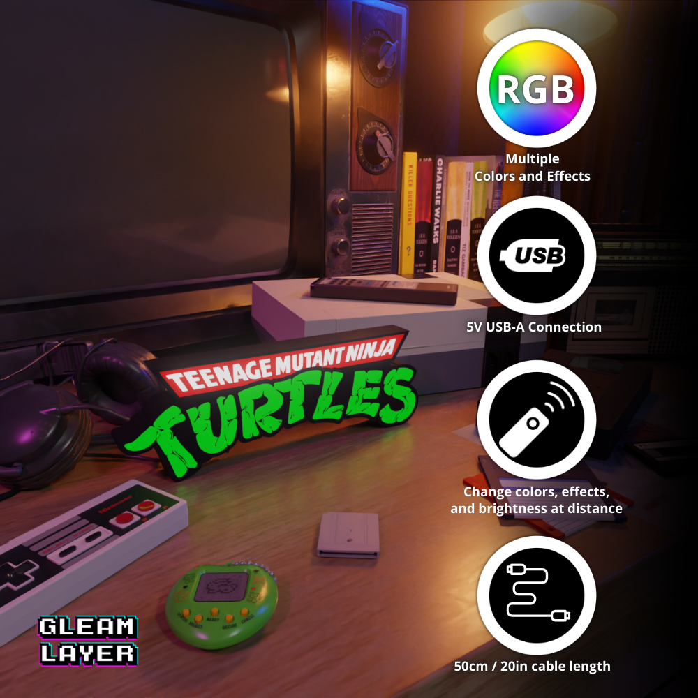 Teenage Mutant Ninja Turtles Led Light Sign