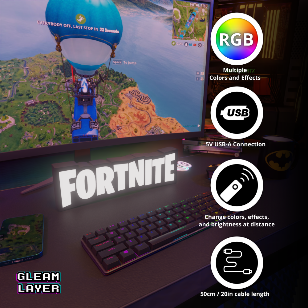 Fortnite Led Gaming Light Sign