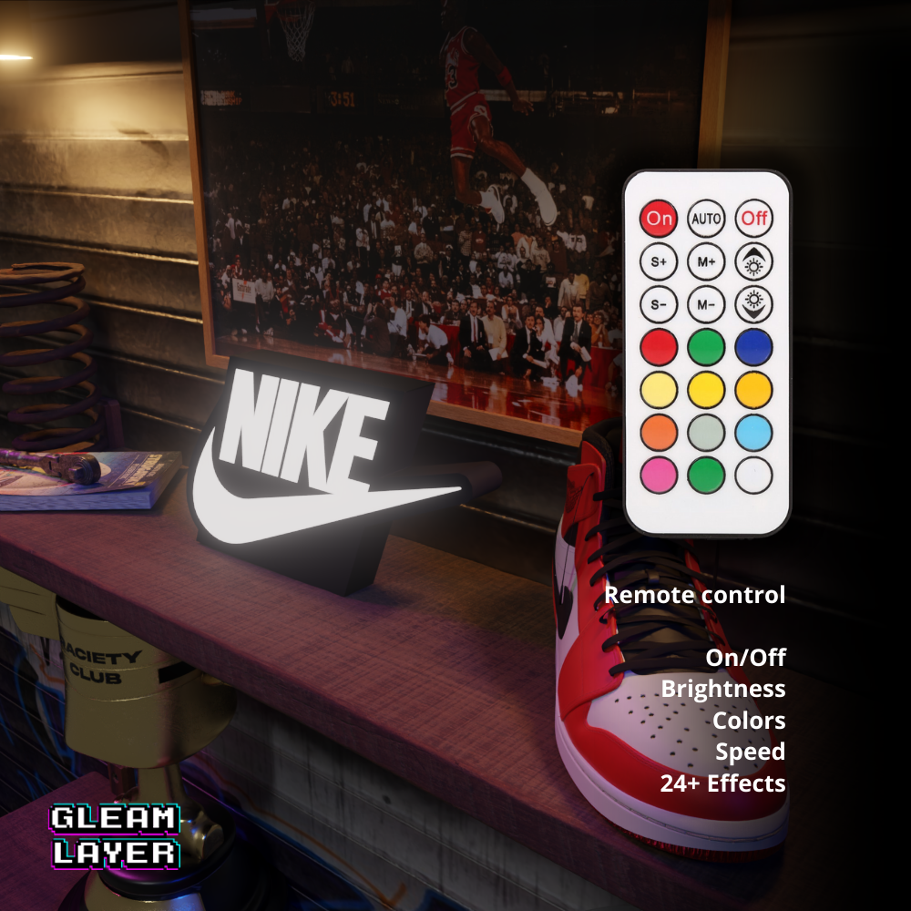 Nike Logo Led Lightbox Rgb Light Sign