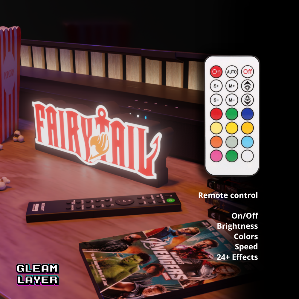 Fairy Tail Japanese Manga Led Light Sign