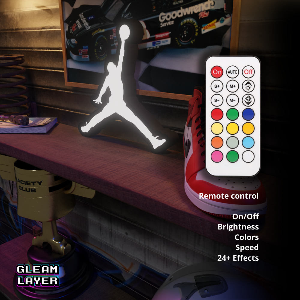 Nike Jordan Jumpman Logo Led Lightbox Rgb Light Sign