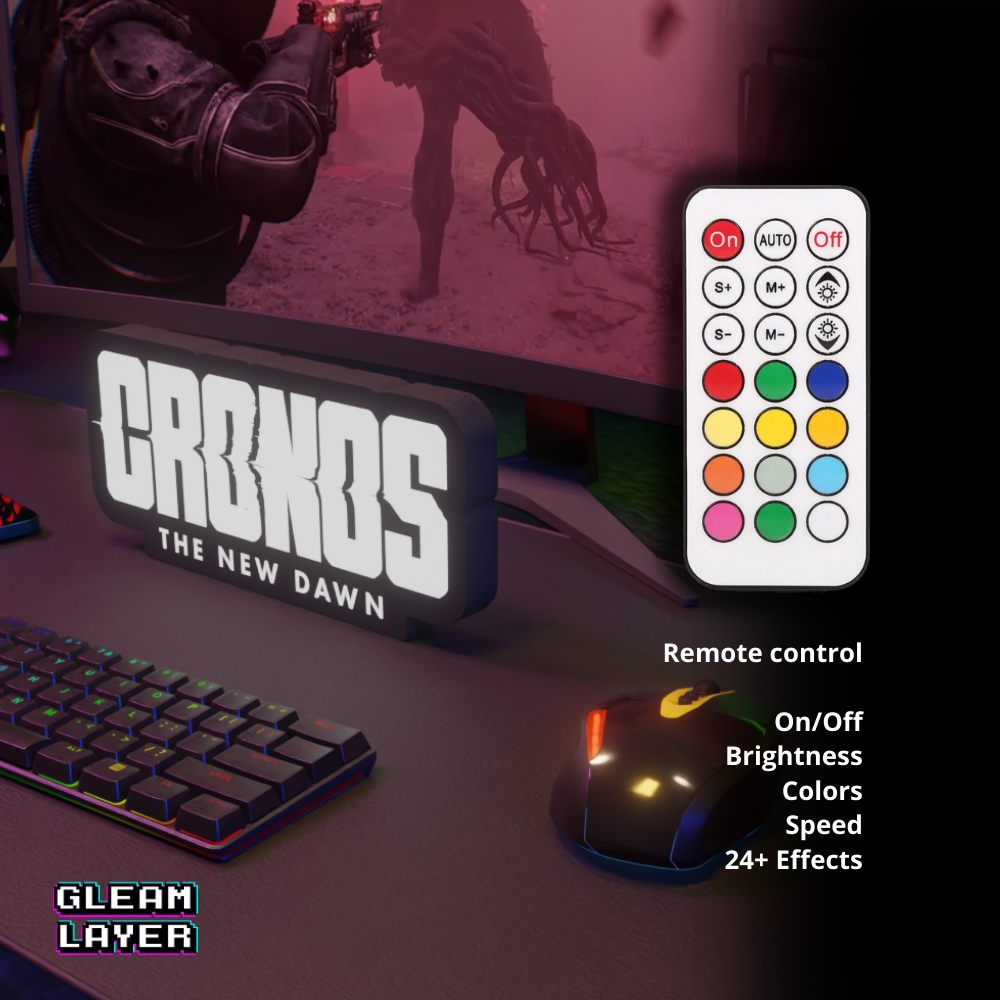 Cronos: The New Dawn Game Led Light RGB Sign