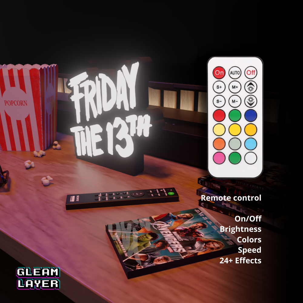 Friday the 13th Movie Led Light Sign