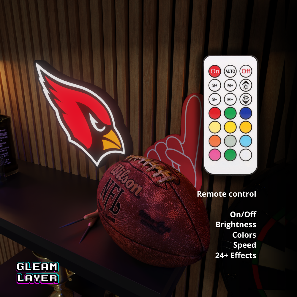 Arizona Cardinals Led Light Box NFC Team NFL National Football League Display Sign