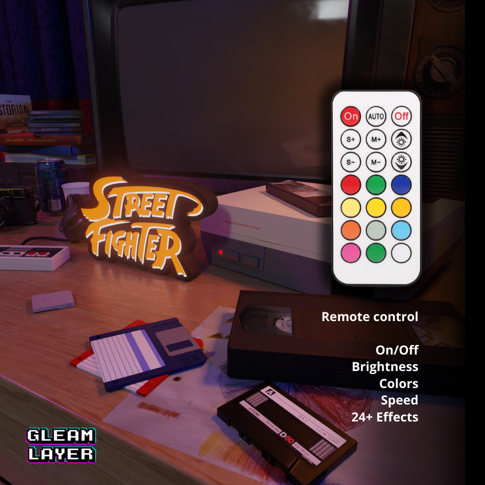 Street Fighter Led Gaming Light Sign