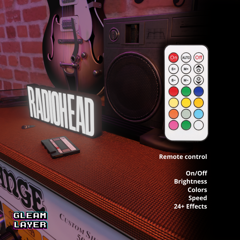 Radiohead Led RGB Light Sign