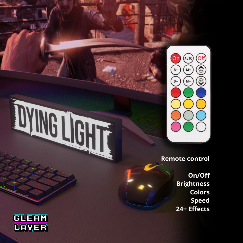 Dying Light Led Gaming Light Sign