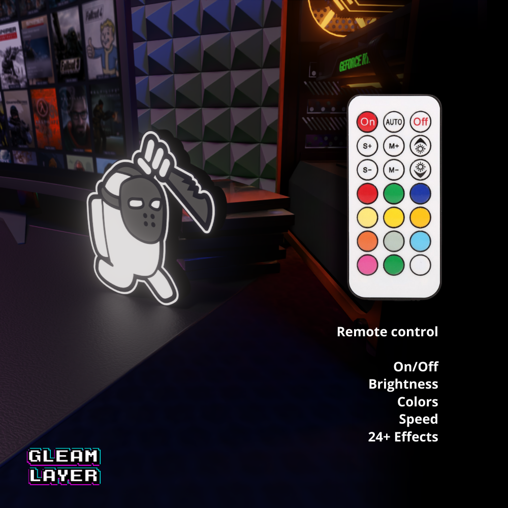 Among Us Imposter Led Gaming Light Sign