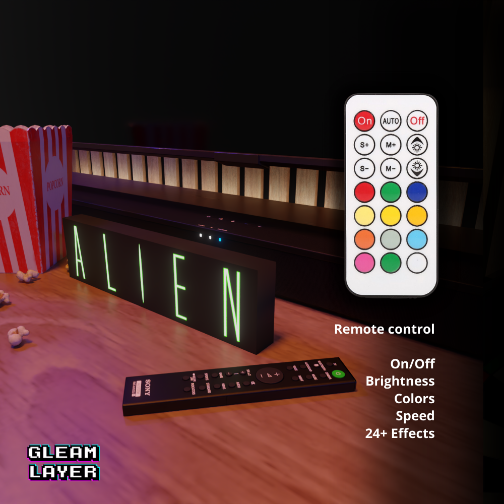 Alien Movie Led Light Sign