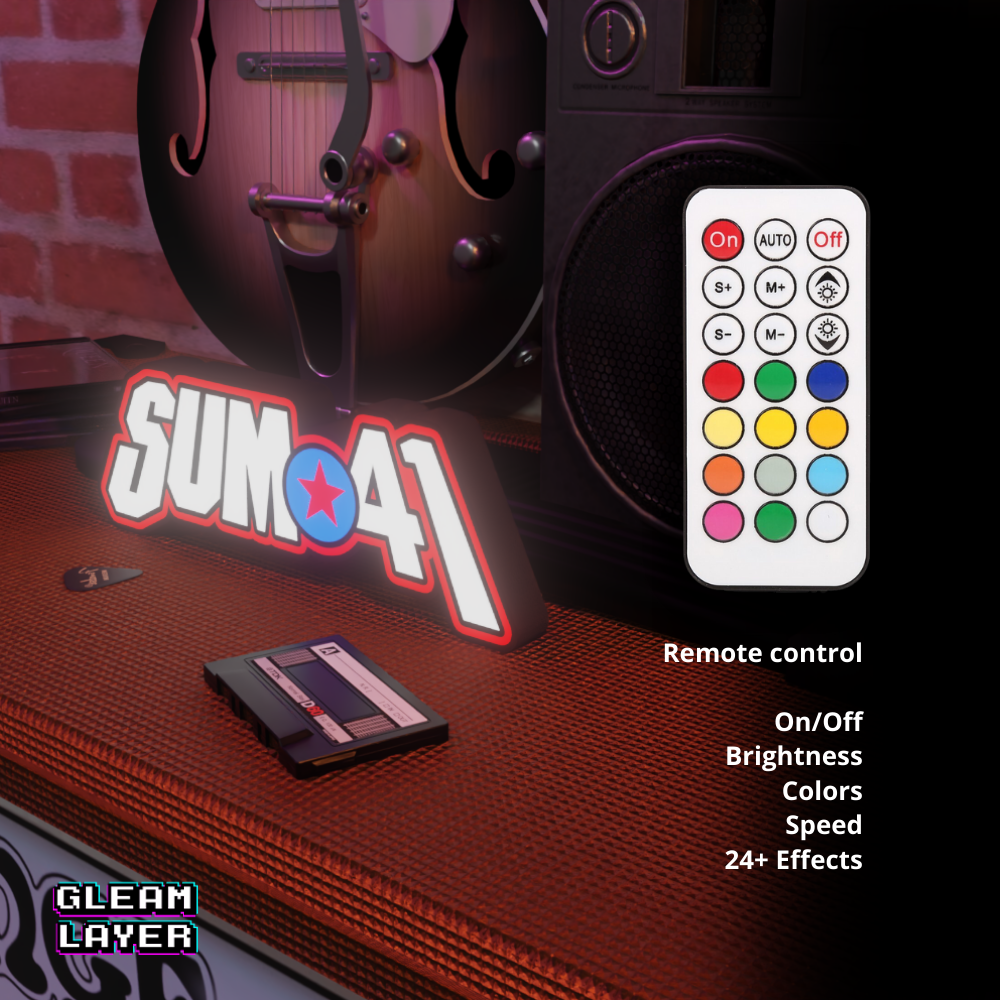 Sum41 Led RGB Light Sign