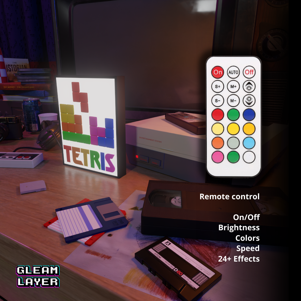 Tetris Arcade Game Led Light Sign