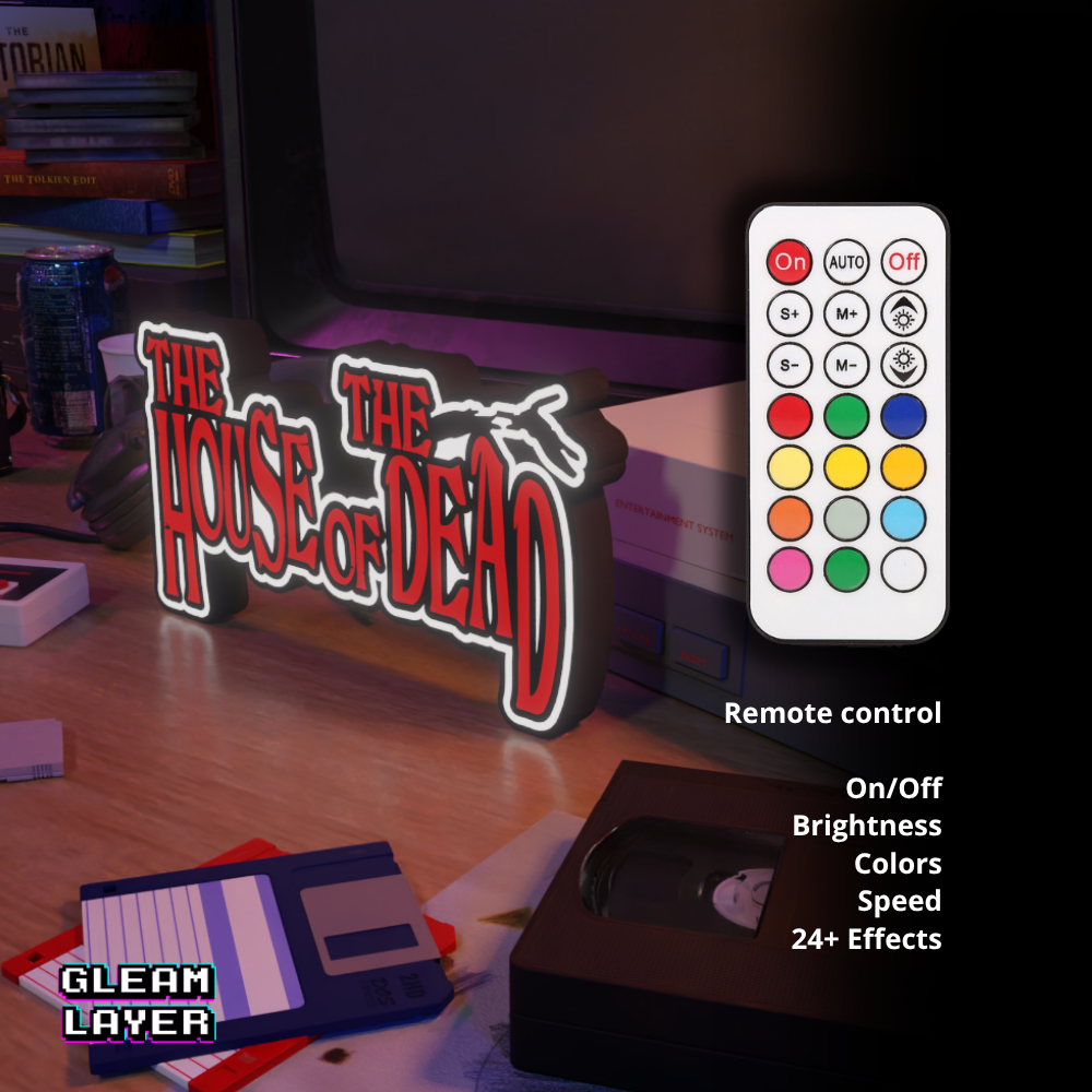 The House of The Dead Led Retro Logo Gaming Light Sign