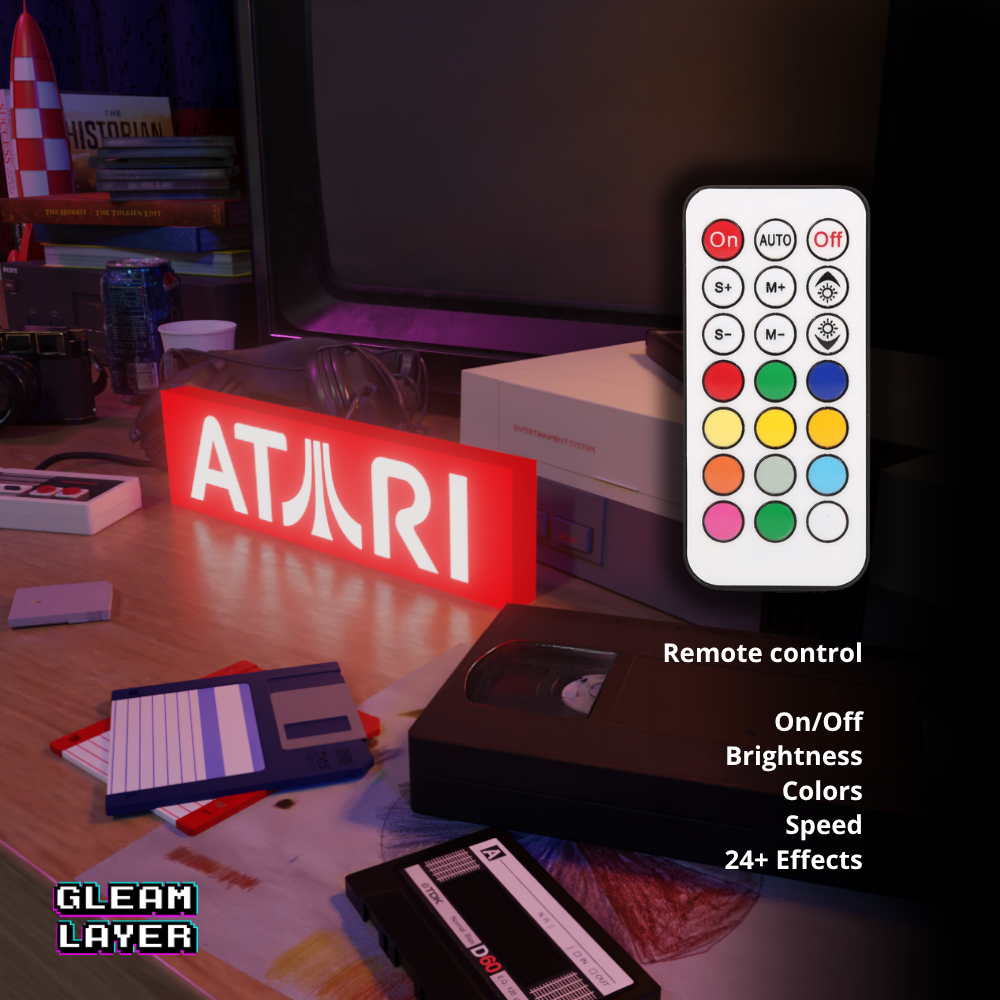 Atari Logo Led RGB Light Sign