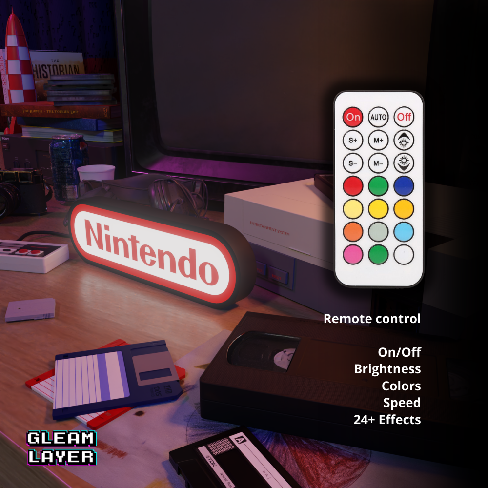 Nintendo Led Gaming RGB Light Sign