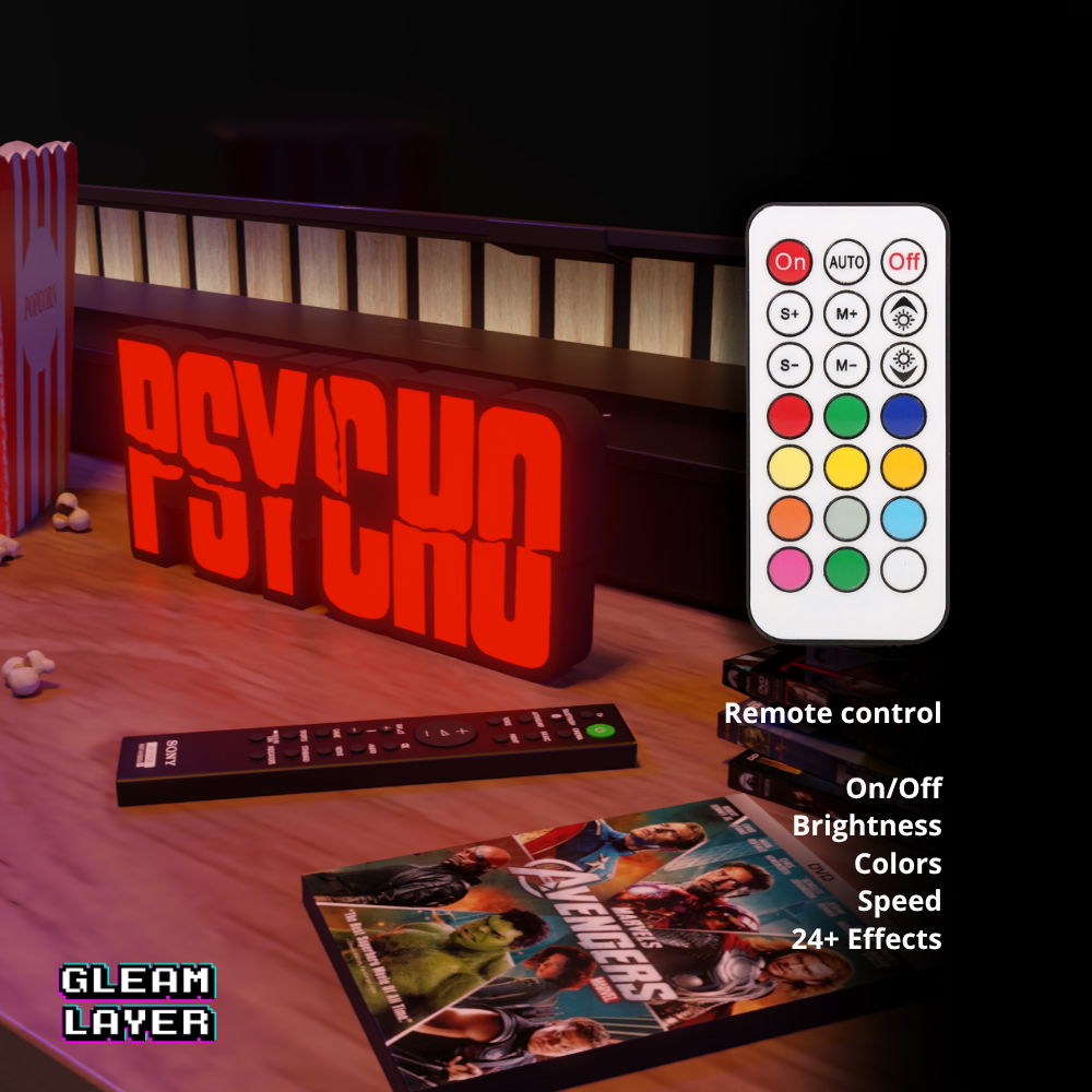 Psycho Movie Led Light Sign