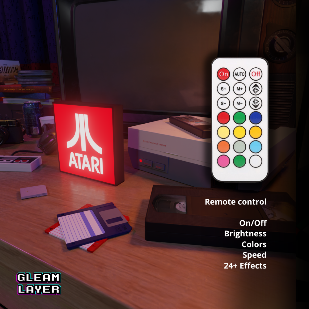 Atari Logo Led Gaming Light Sign