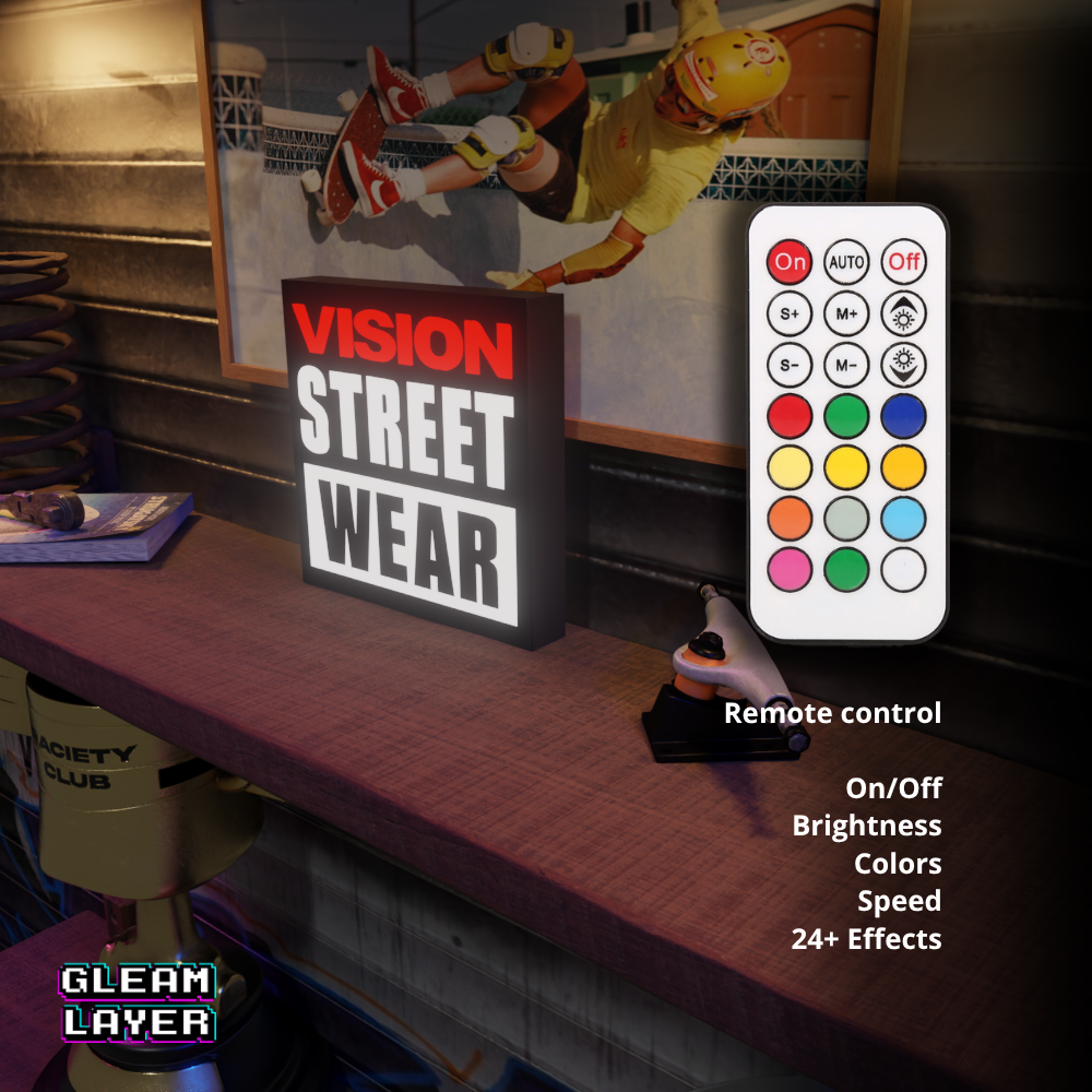 Vision Street Wear Led Lightbox Rgb Light Sign