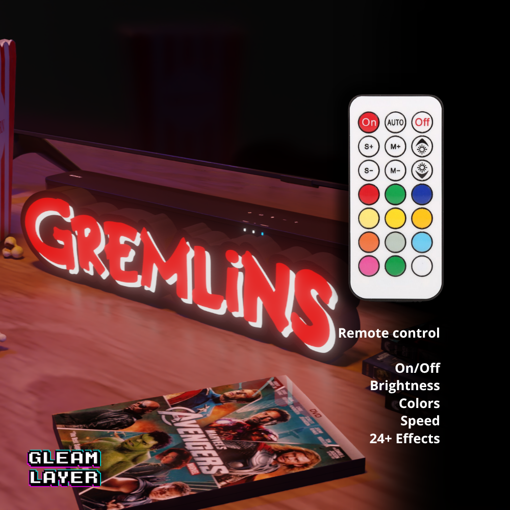 Gremlins Movie Led RGB Light Sign