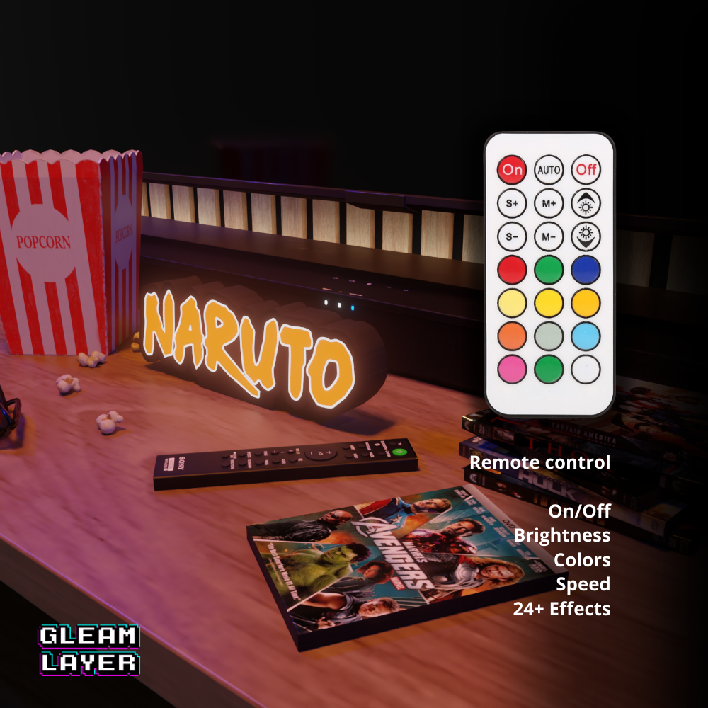 Naruto Led Light Sign