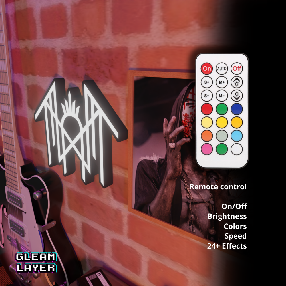 Sleep Token Led RGB Light Wall Sign