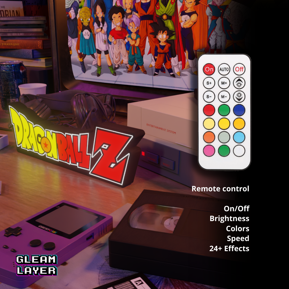 Dragon Ball Z Anime Logo Led Light Sign