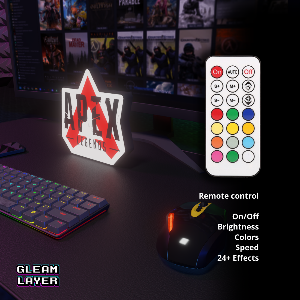 Apex Legends Led Gaming Logo Light Sign